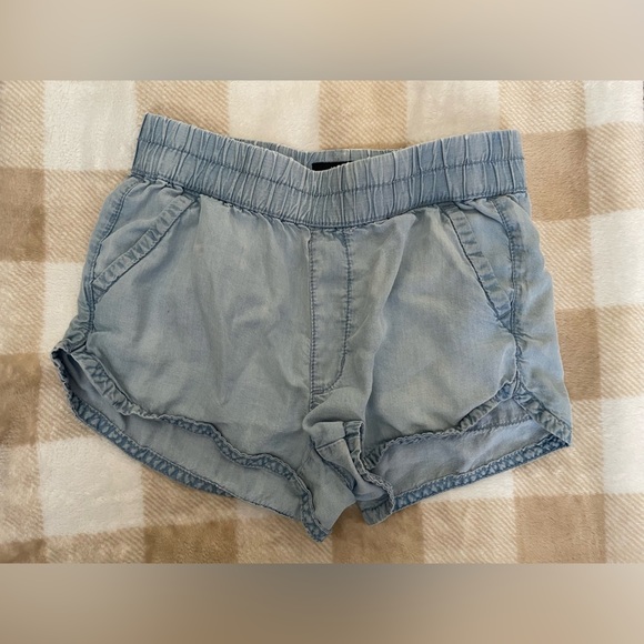 XS American Eagle Outfitters Sky Blue Shorts Jean loose shorts - Picture 1 of 6